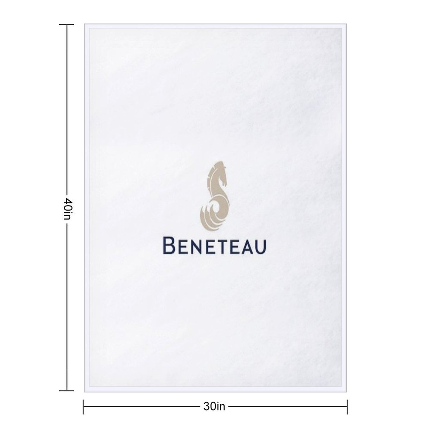 Beneteau Yachts Logo Fishing Throw Blanket