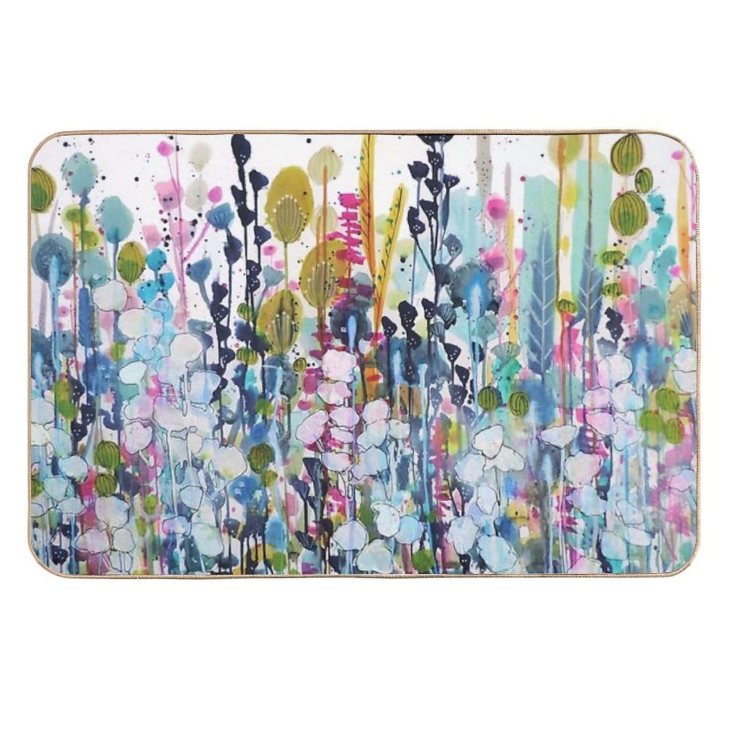 Colorful Side Road High-Traffic Bath Mat