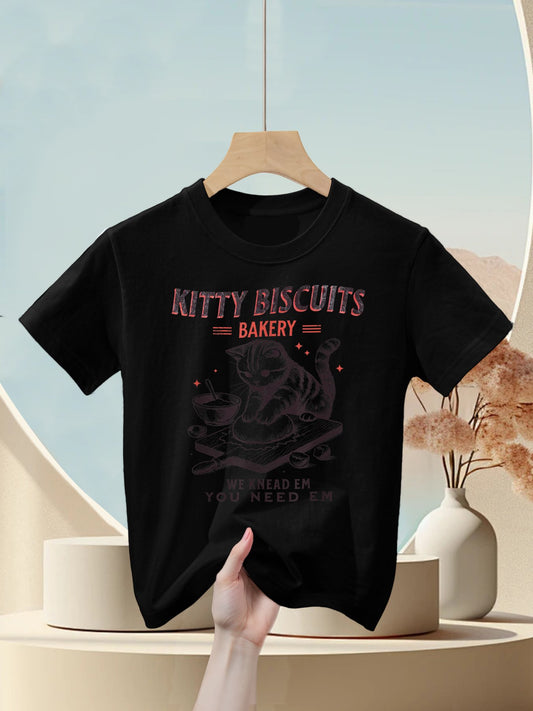Kitty Biscuits Bakery Kids T-Shirt