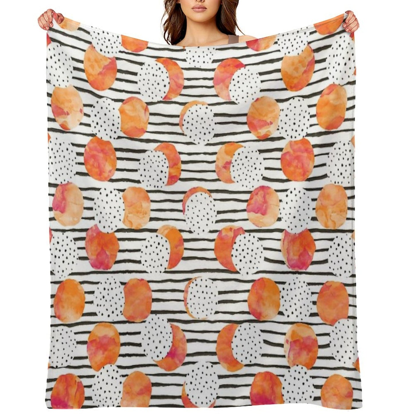 Fruity Orange Throw Blanket