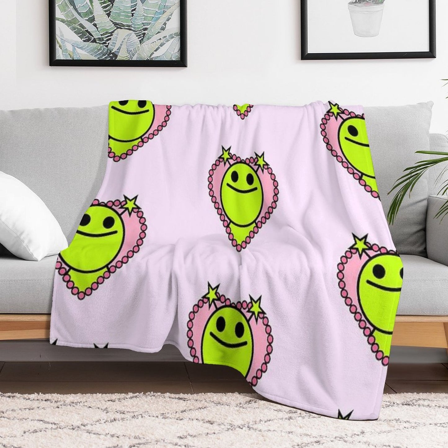 Dottie Green Alien Throw Blanket