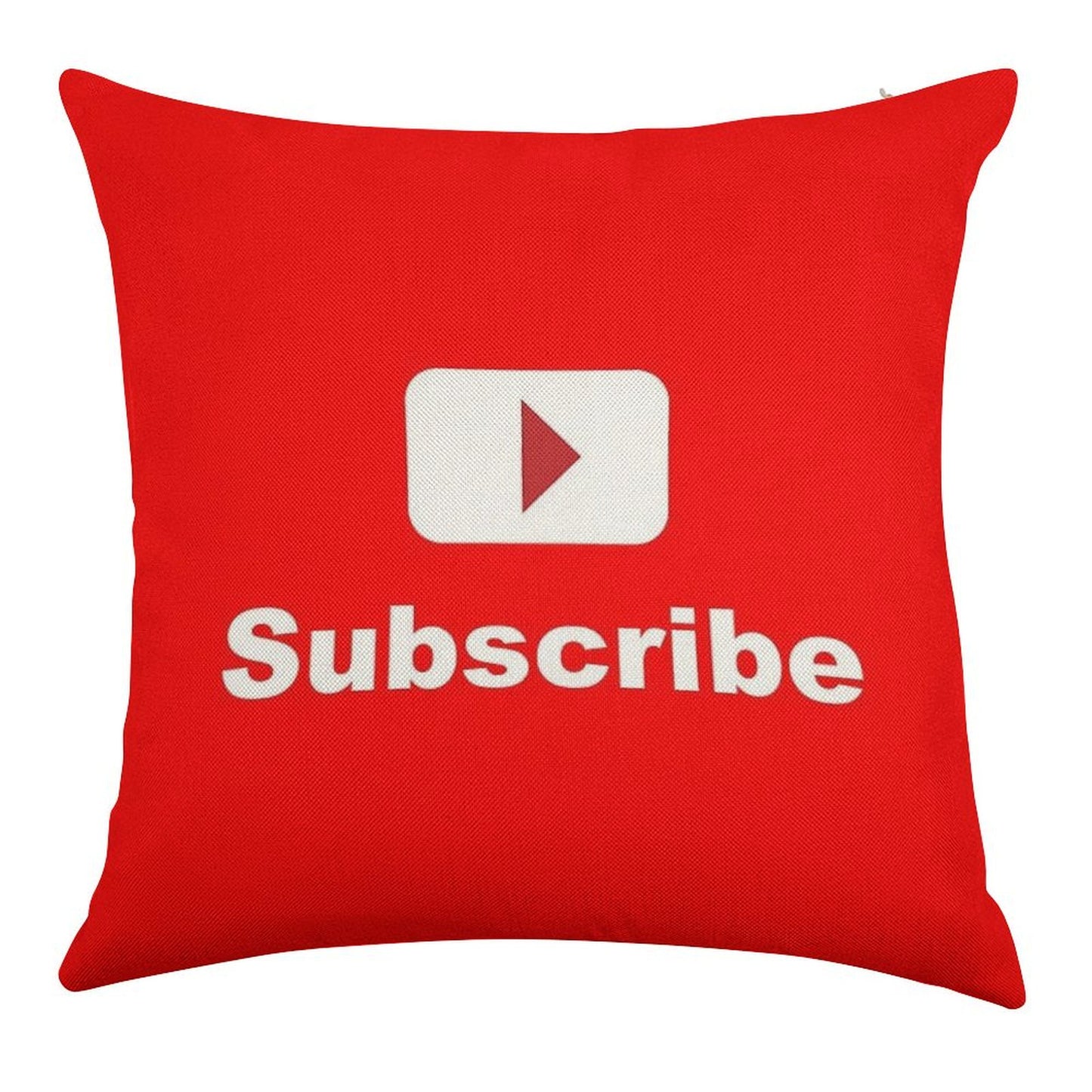 Youtube Channel Subscribe Linen Throw Pillow Cover