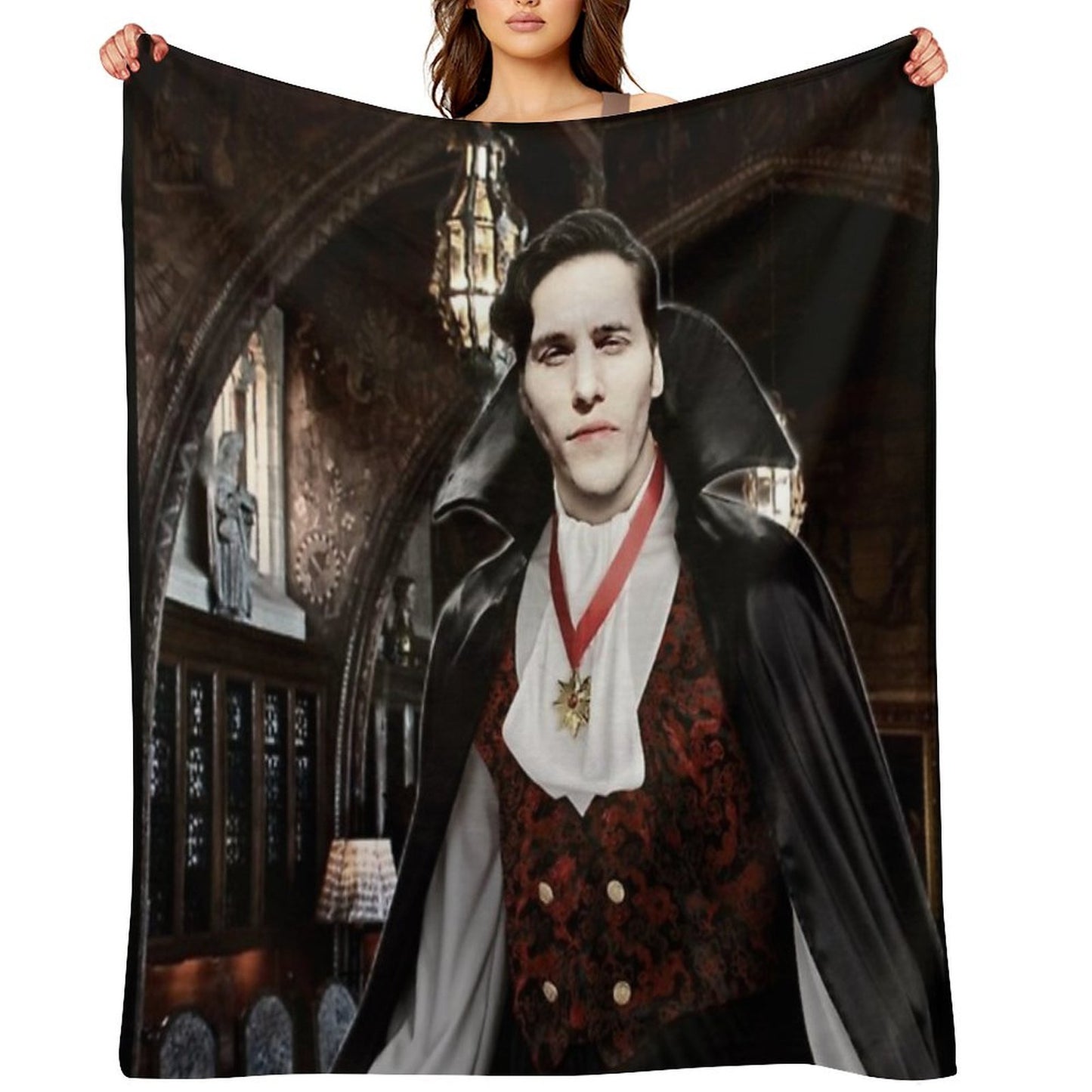 Vampire Jerma Alt. Throw Blanket