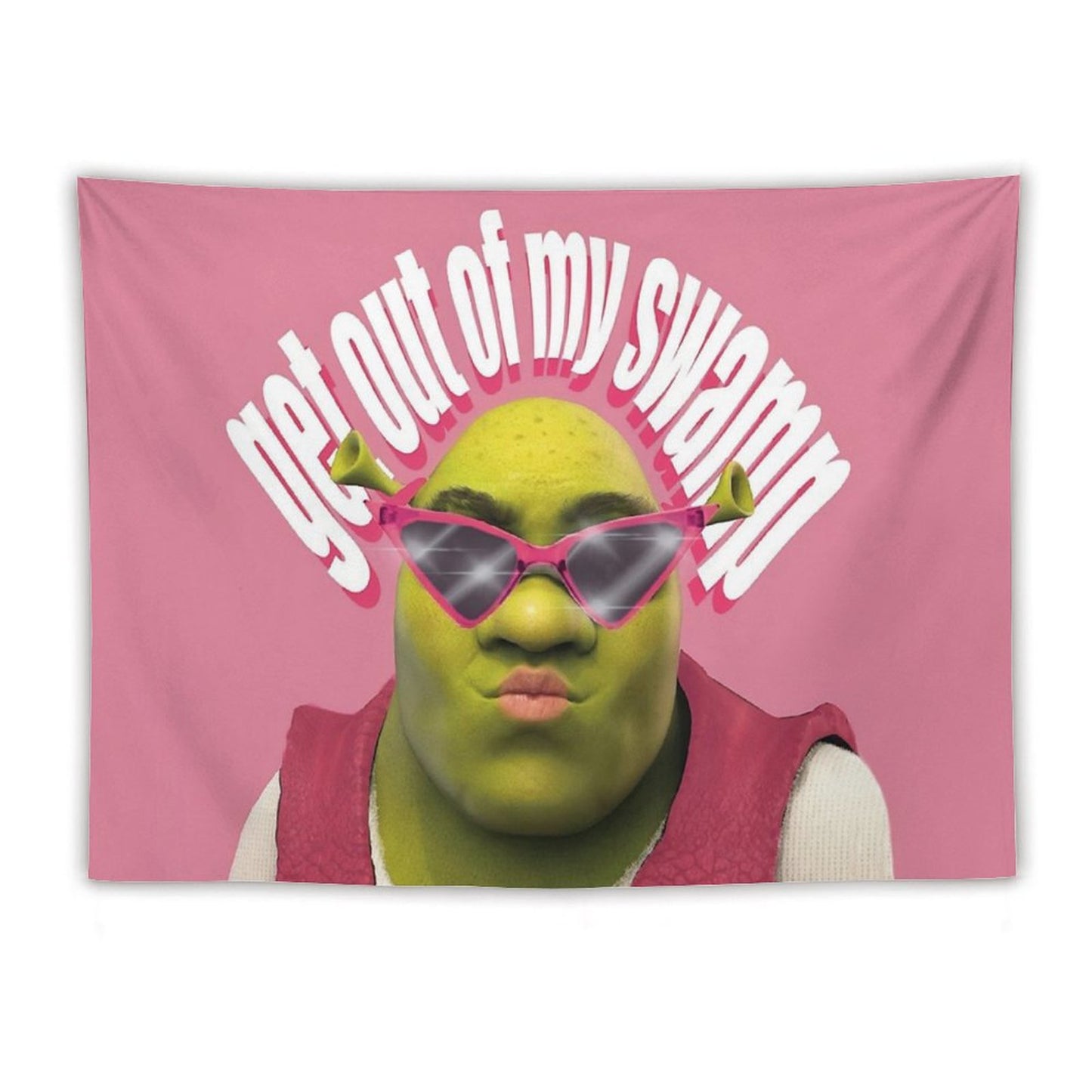 Shrek Funny Get Out of My Swamp Tapestry