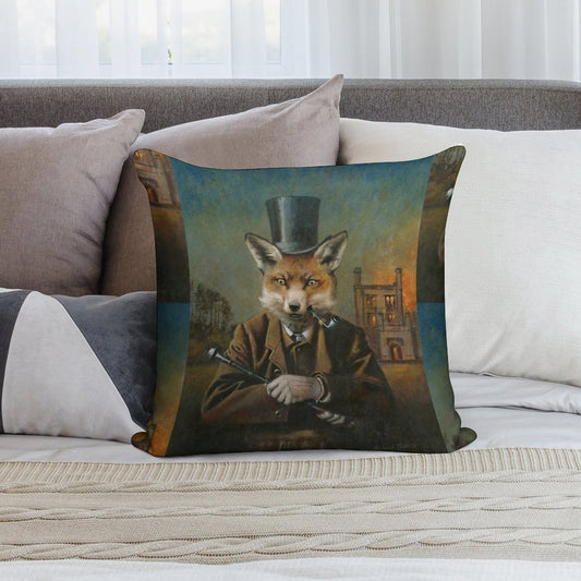 The Dapper Fox Soft Home Decor Throw Pillow