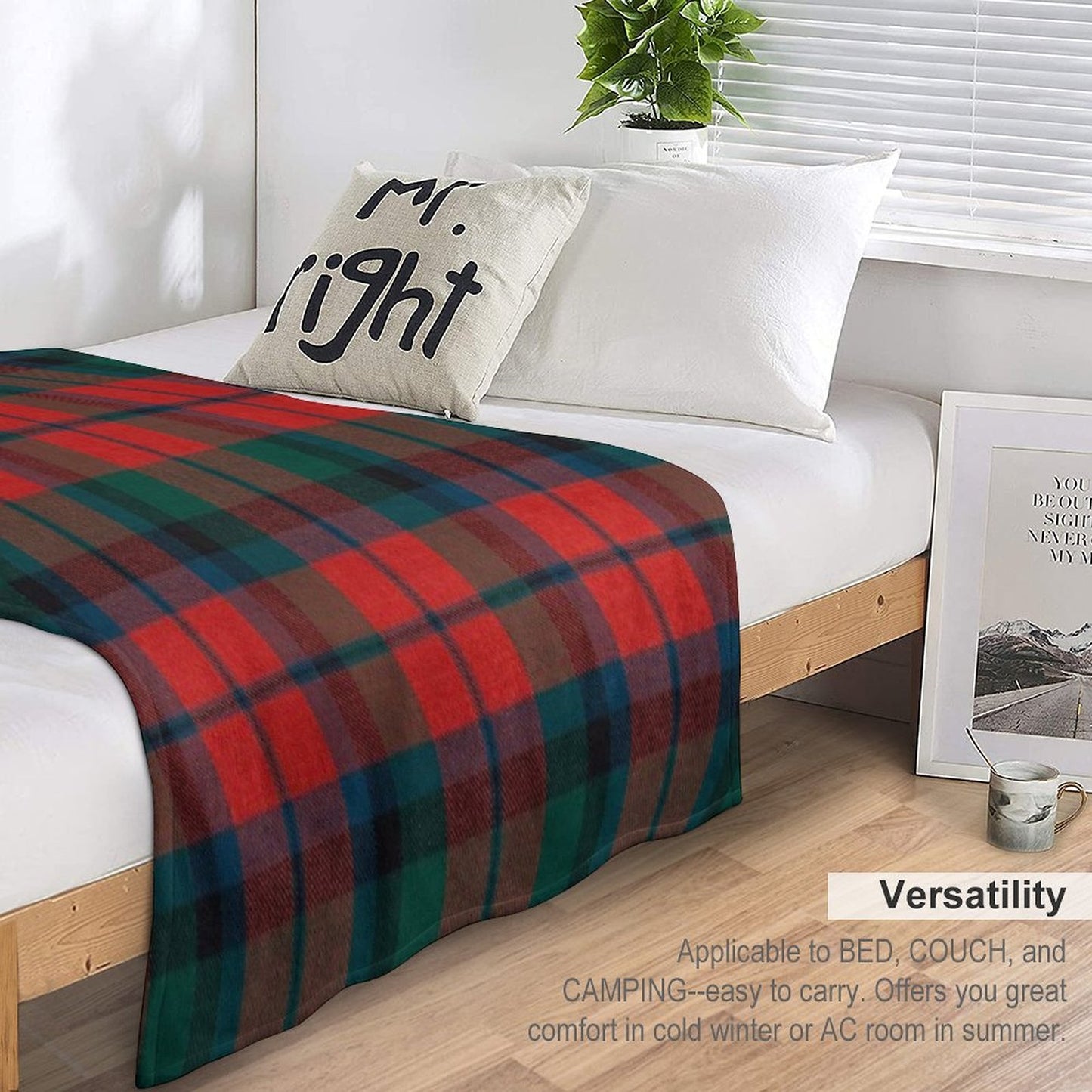 MacNaughton Scottish Tartan Throw Blanket