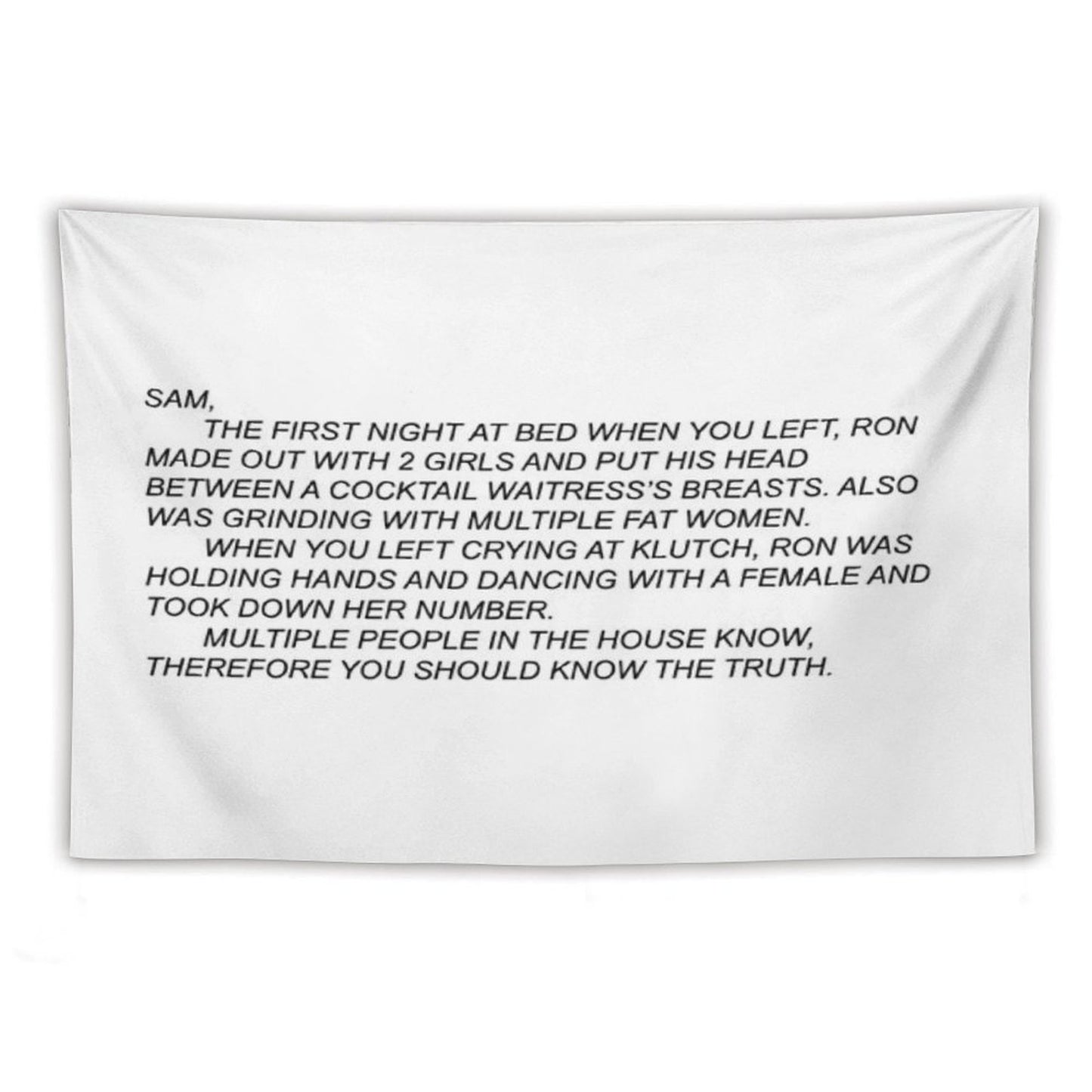 The Note Wall Tapestry Jersey Shore Tapestry