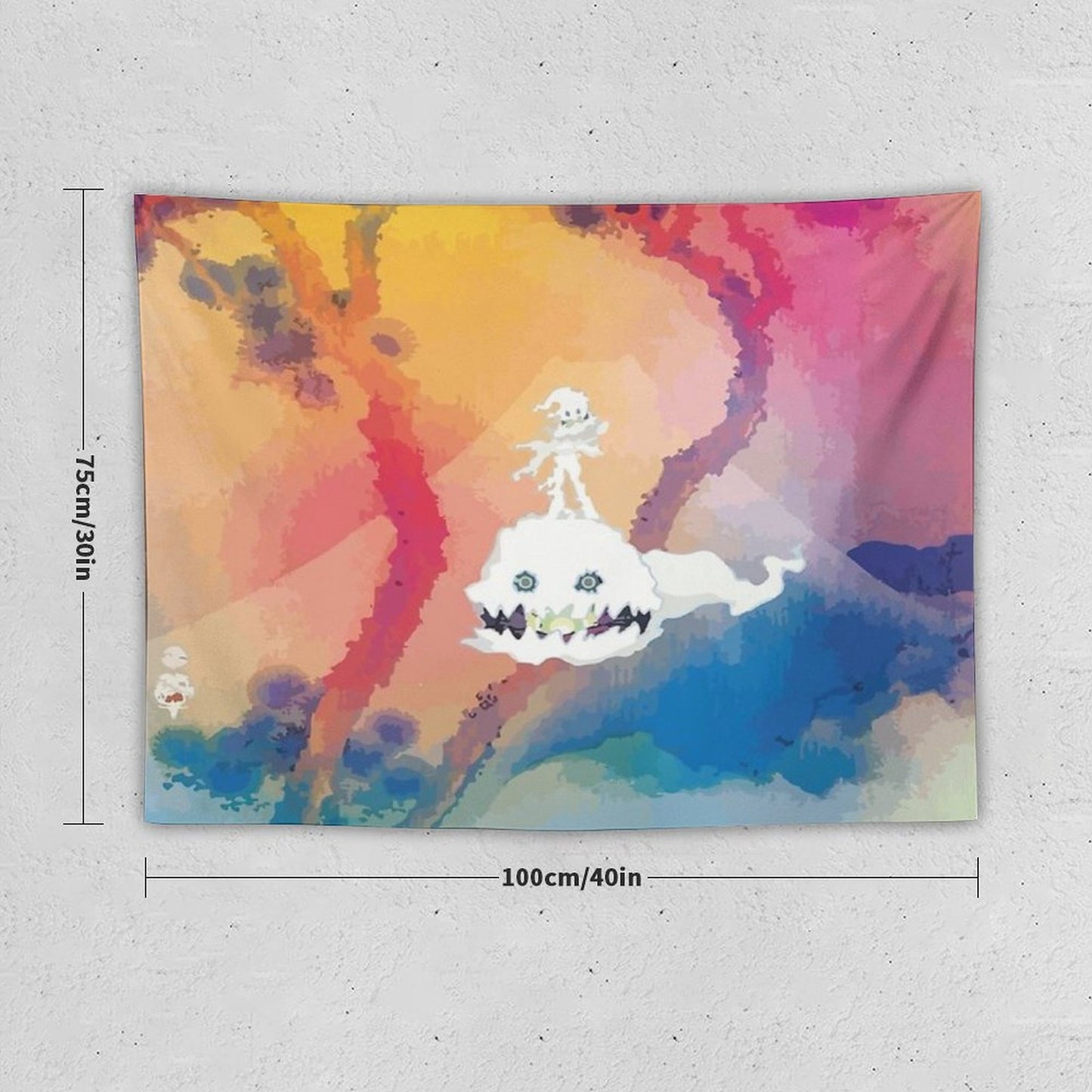 Kid See Ghosts Cover Tapestry