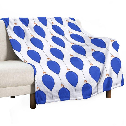 Shrimp Balloon Throw Blanket