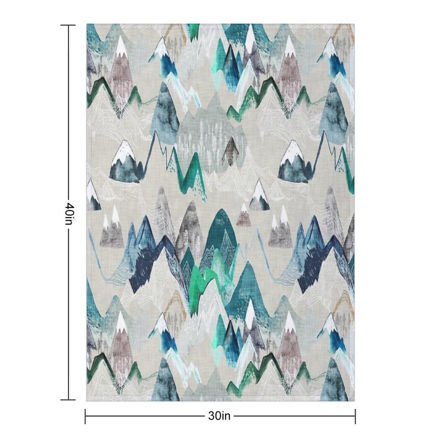 Call of The Mountains (in Evergreen) Throw Blanket
