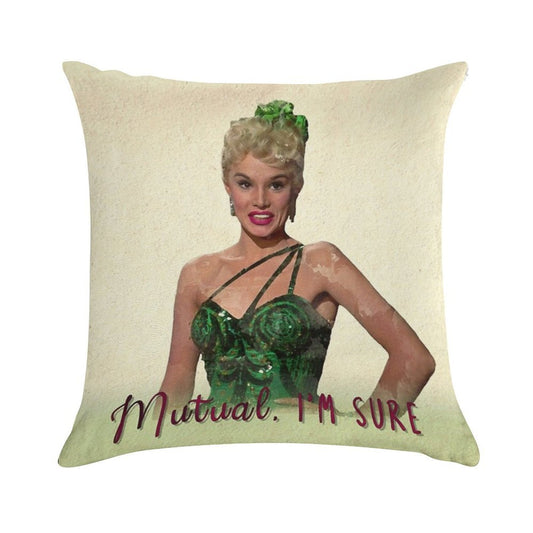 Mutual, I'm Sure - White Christmas Soft Ultra-Soft Texture Throw Pillow