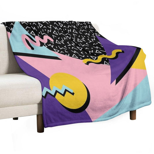 Memphis Pattern 20 - Retro 90s 80s Throw Blanket