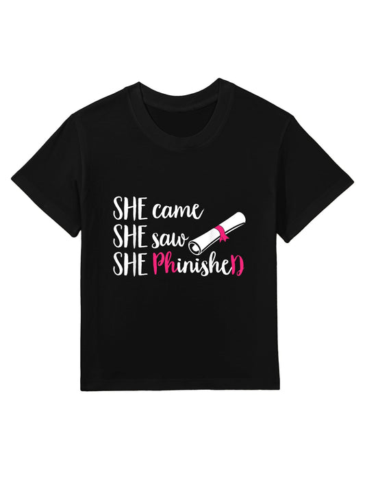 PhD Graduate Doctorate Degree Ph.D. Graduation Women Kids T-Shirt