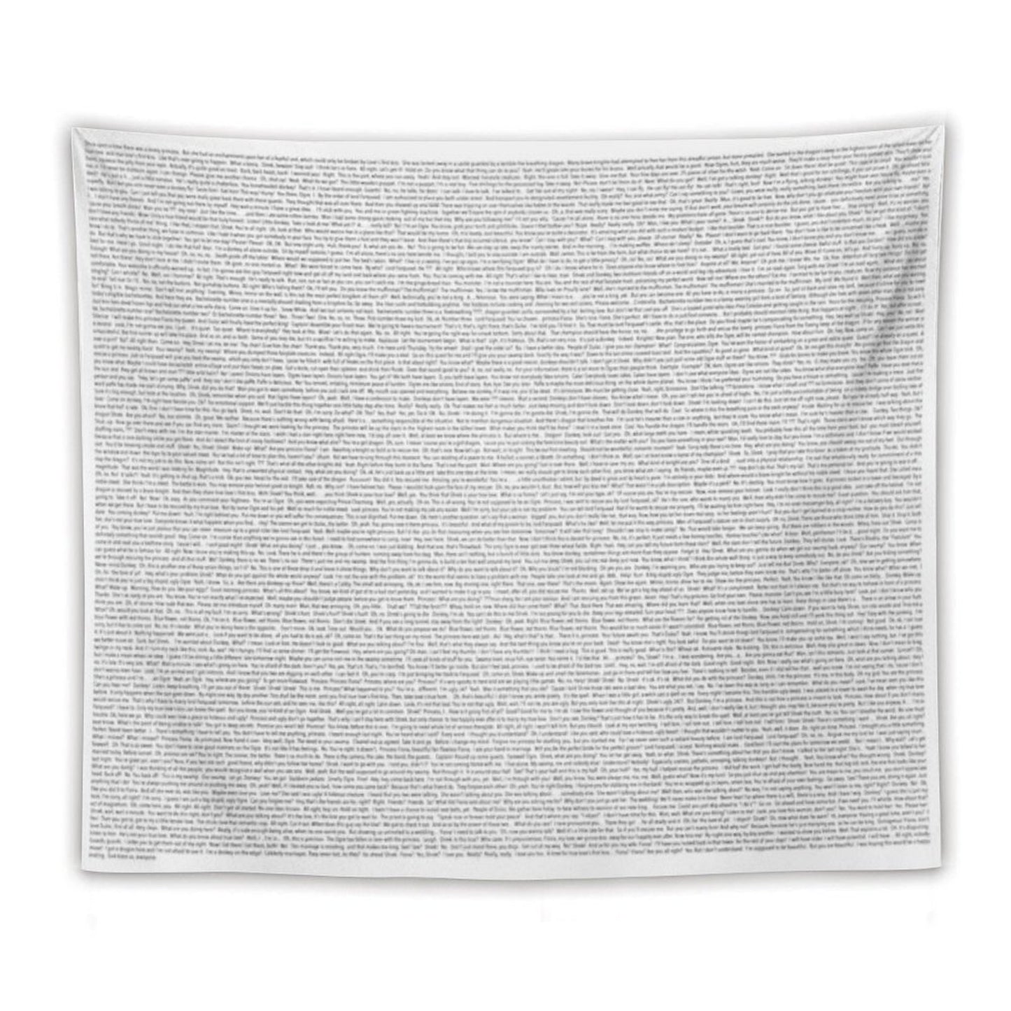 Entire Shrek Script Tapestry