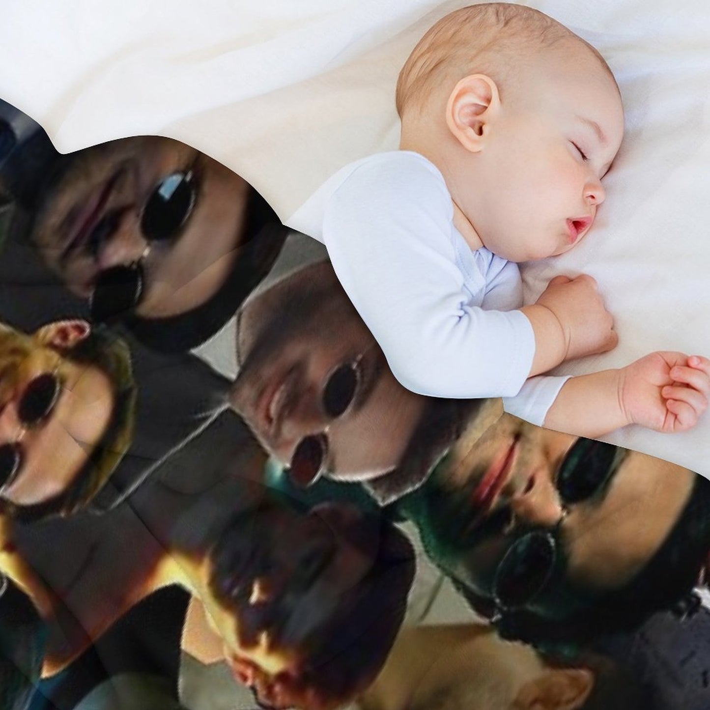 Devil Dare Photo Collage Throw Blanket