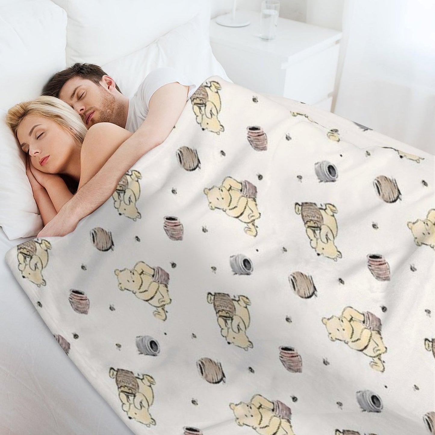 Vintage Pooh Throw Blanket