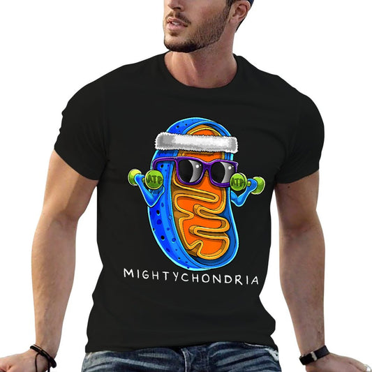 Mightychondria Cellular Biology Science Teacher Funny Gift T-Shirt