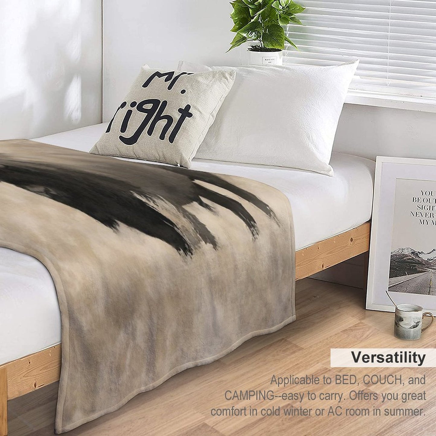 American Buffalo - Plains Bison Throw Blanket
