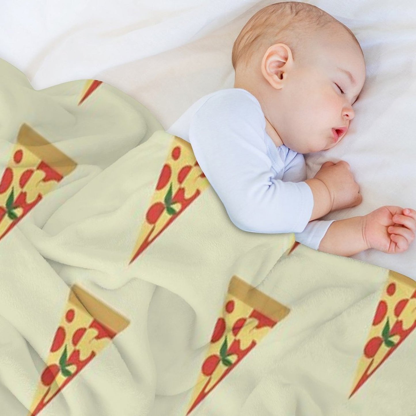 Pepperoni Pizza And Margherita Pizza Throw Blanket