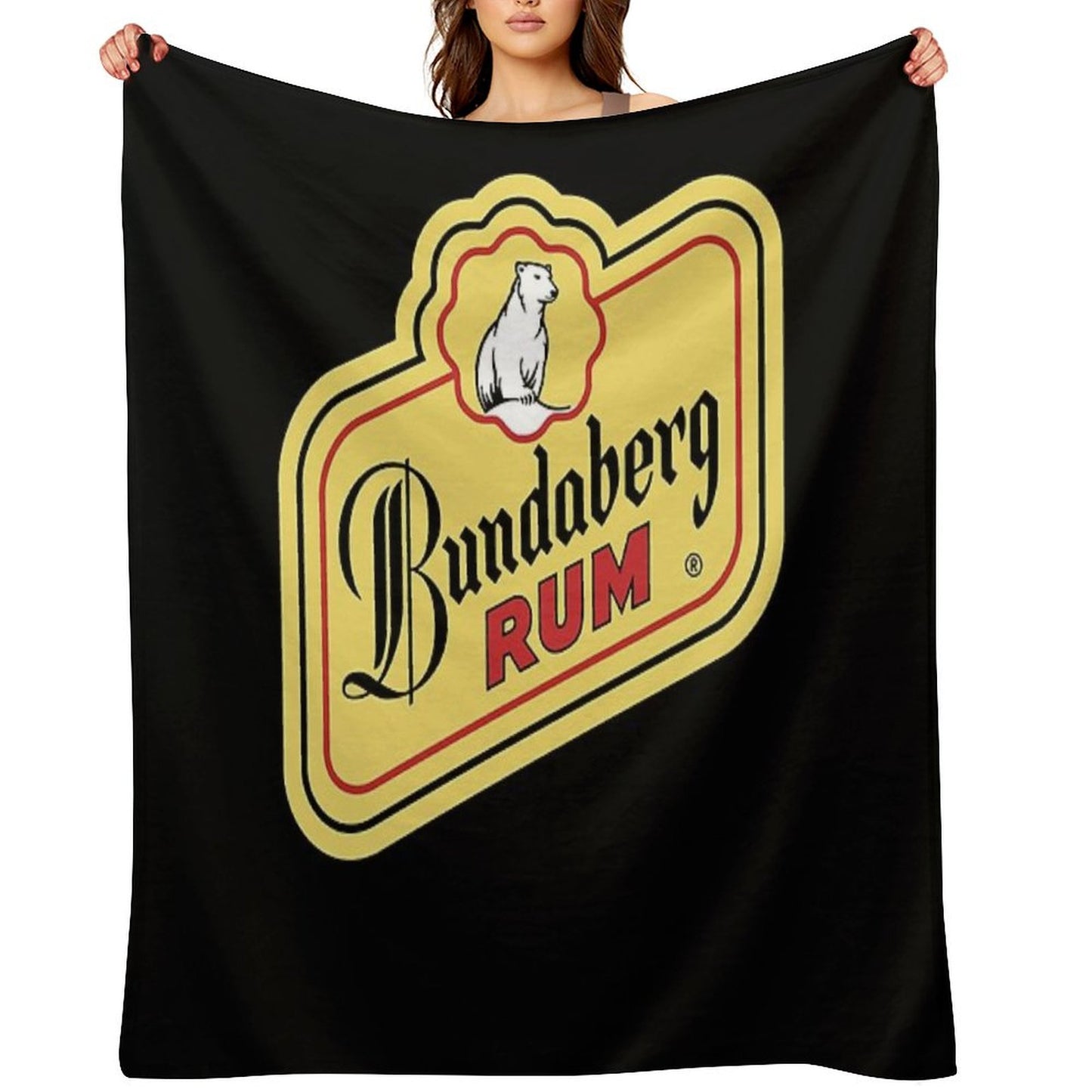 BEST SELLER Bundaberg Rum Logo Merchandise Throw Blanket