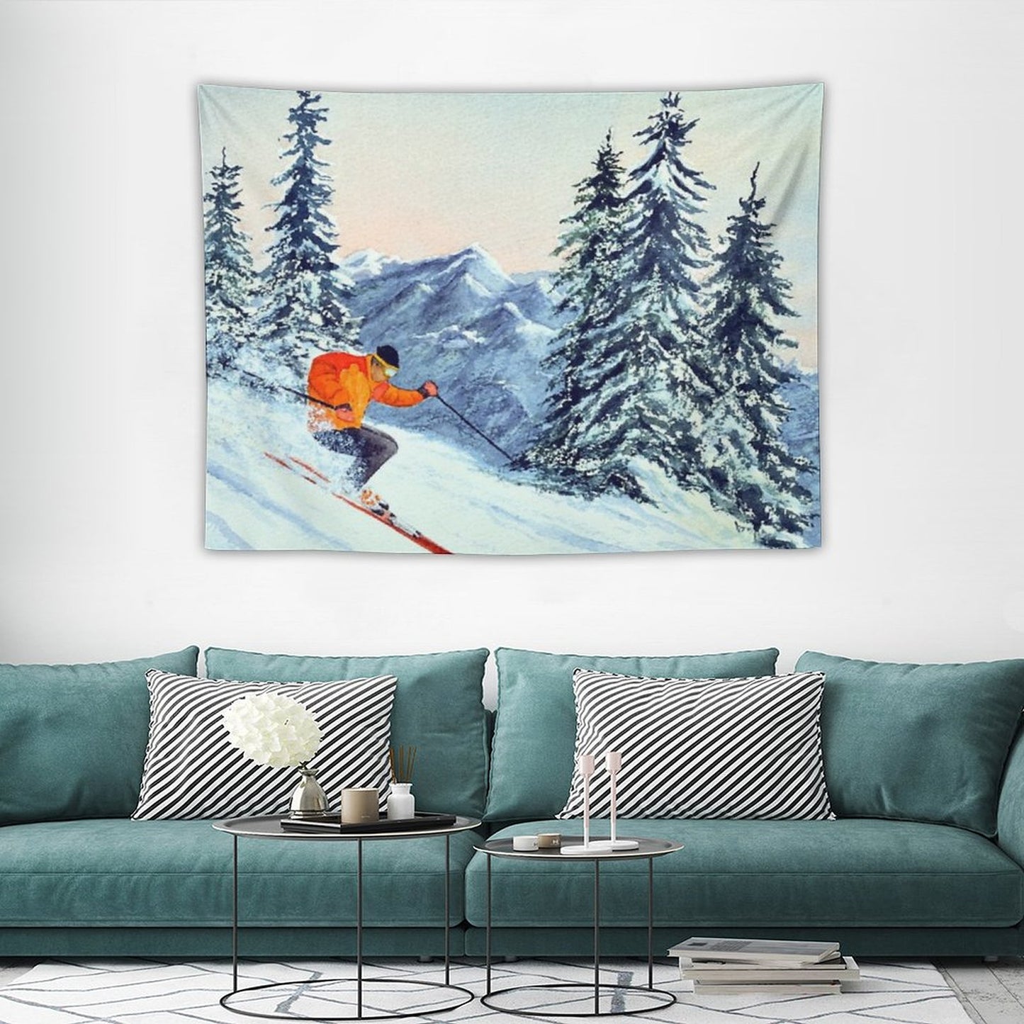 Skiing - The Clear Leader Tapestry