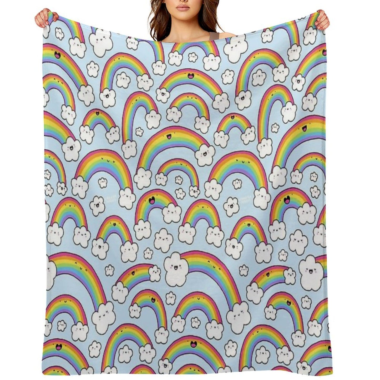 Rainbows Everywhere! Throw Blanket