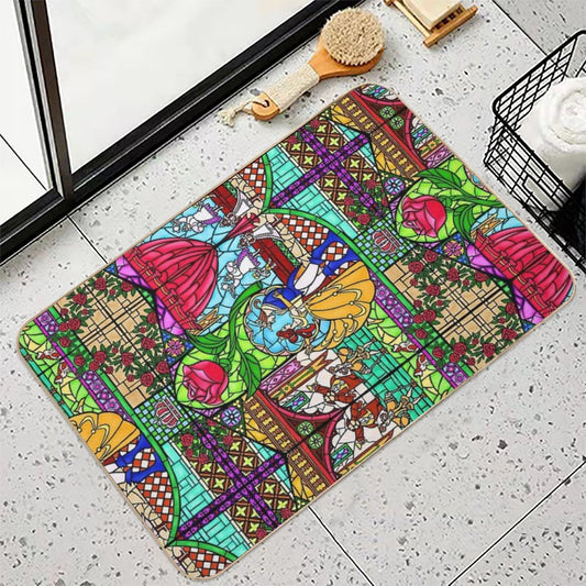 Patterns of The Stained Glass Window Bath Mat