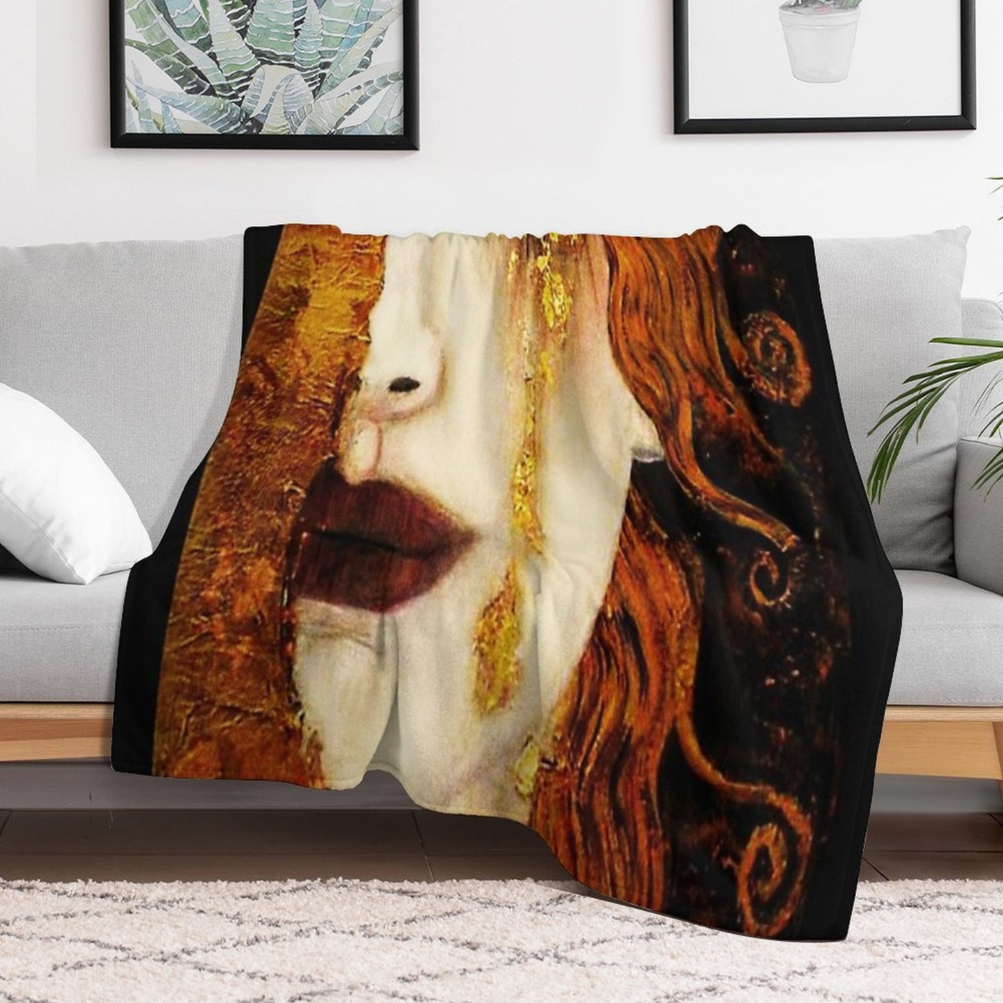 Klimt Golden Tears Throw Blanket