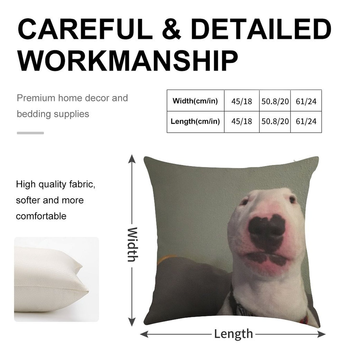 @PupperNelson Walter Original Linen Throw Pillow Cover