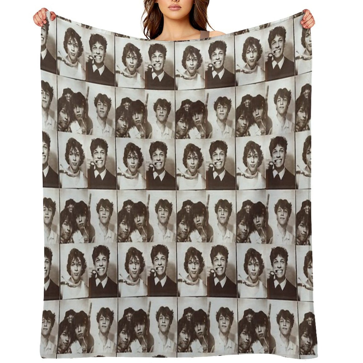 Sturniolo Triplets Photo Booth Throw Blanket