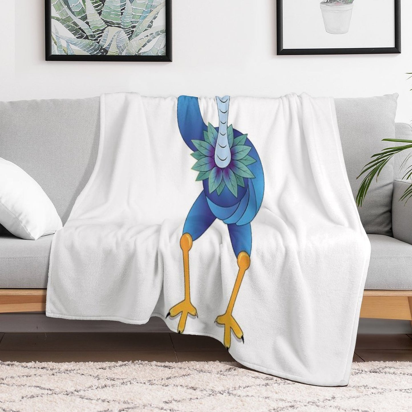 The Weird Bird – Elegance Was Yesterday Throw Blanket