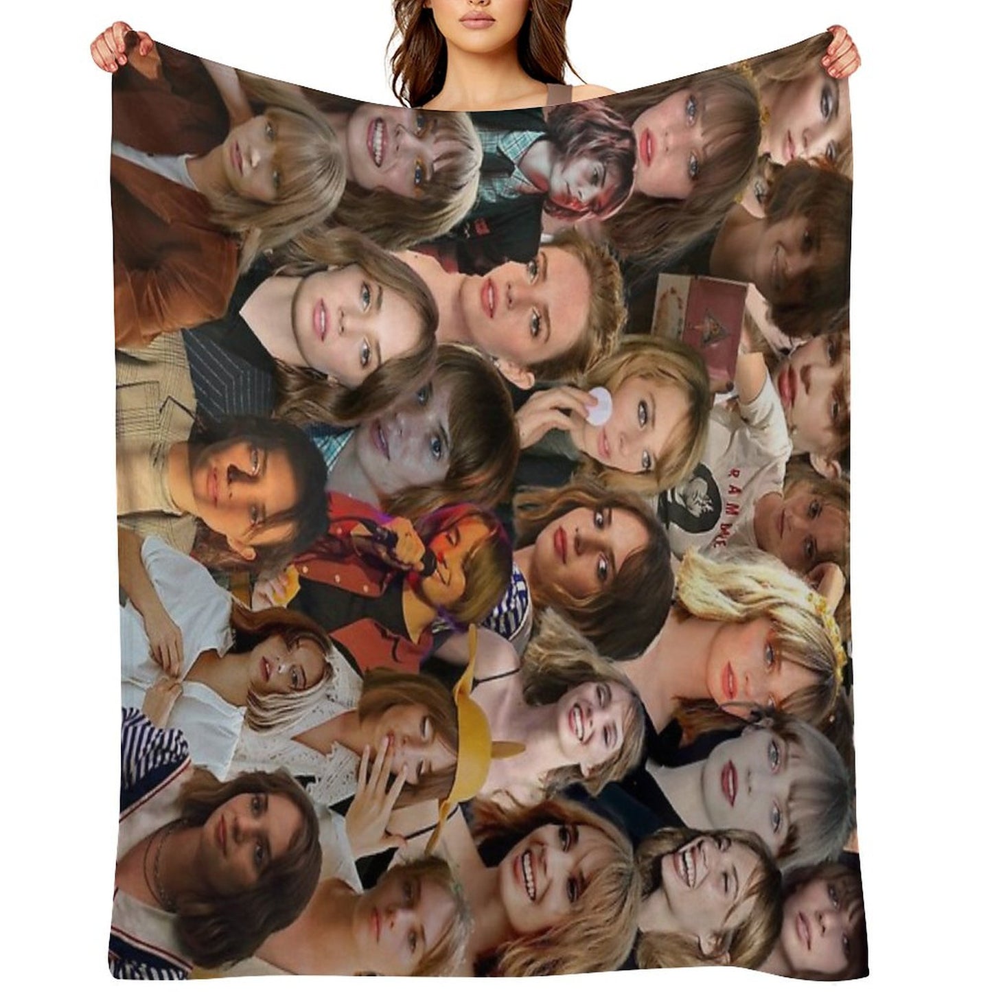 Maya Hawke Photo Collage Throw Blanket