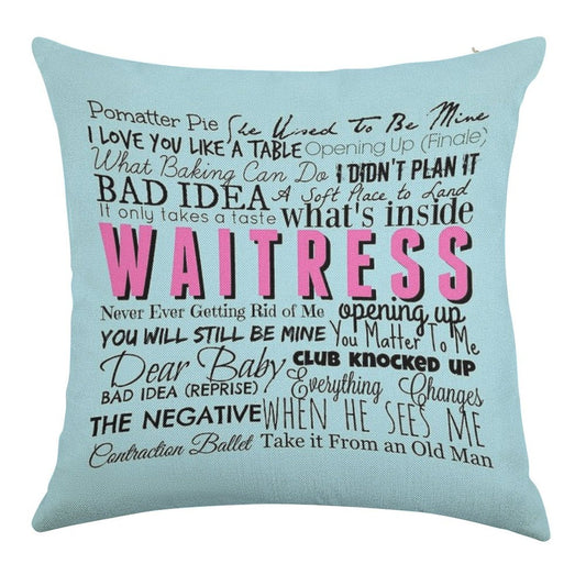 Waitress Original Cast Recording Linen Throw Pillow Cover