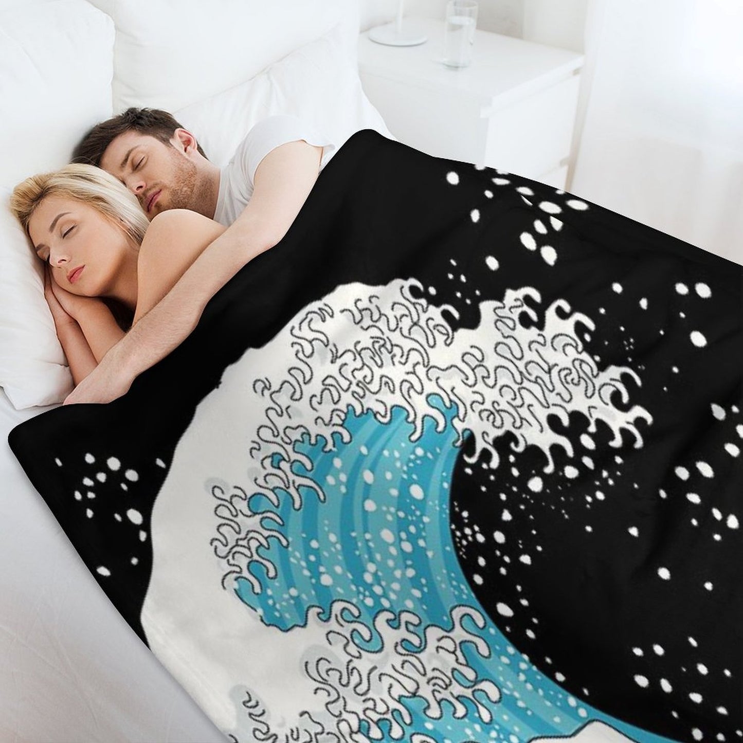 Kanagawa Wave Throw Blanket