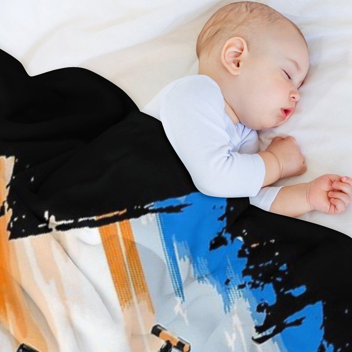 Lando Norris - Retro_Digi Art Throw Blanket