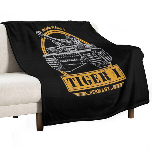 Tiger I - WW2 German Tank Throw Blanket