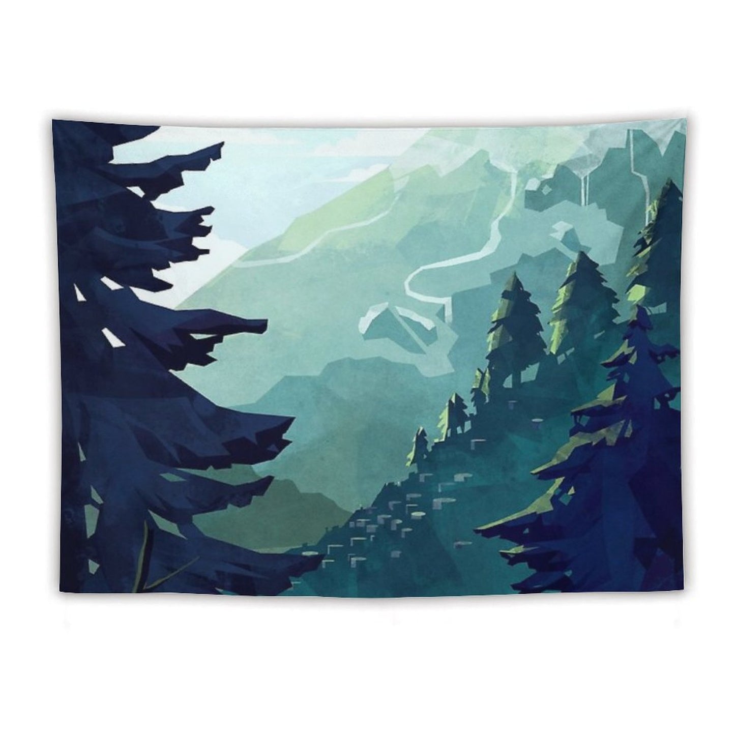 Canadian Mountain Tapestry