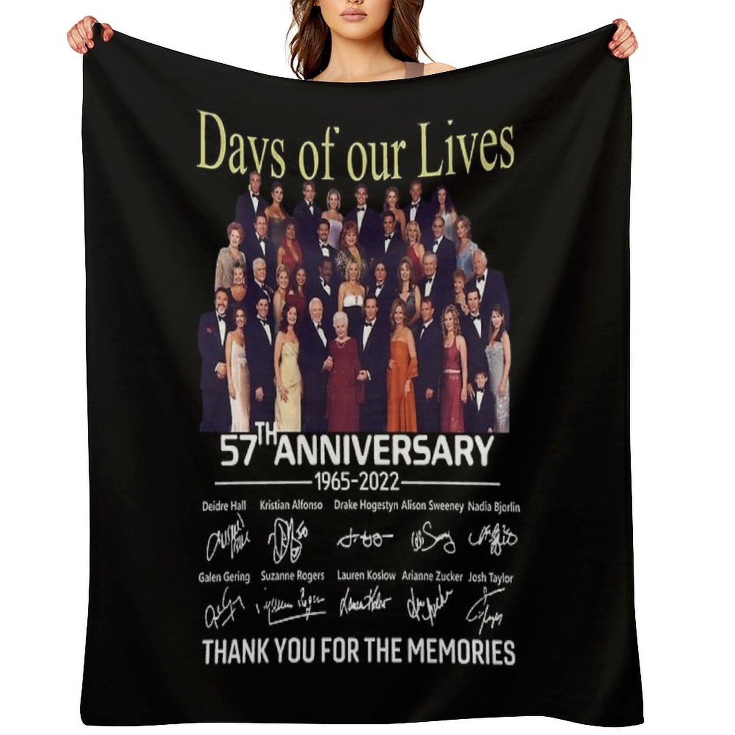 Days Of Our Lives 57Th Anniversary Throw Blanket