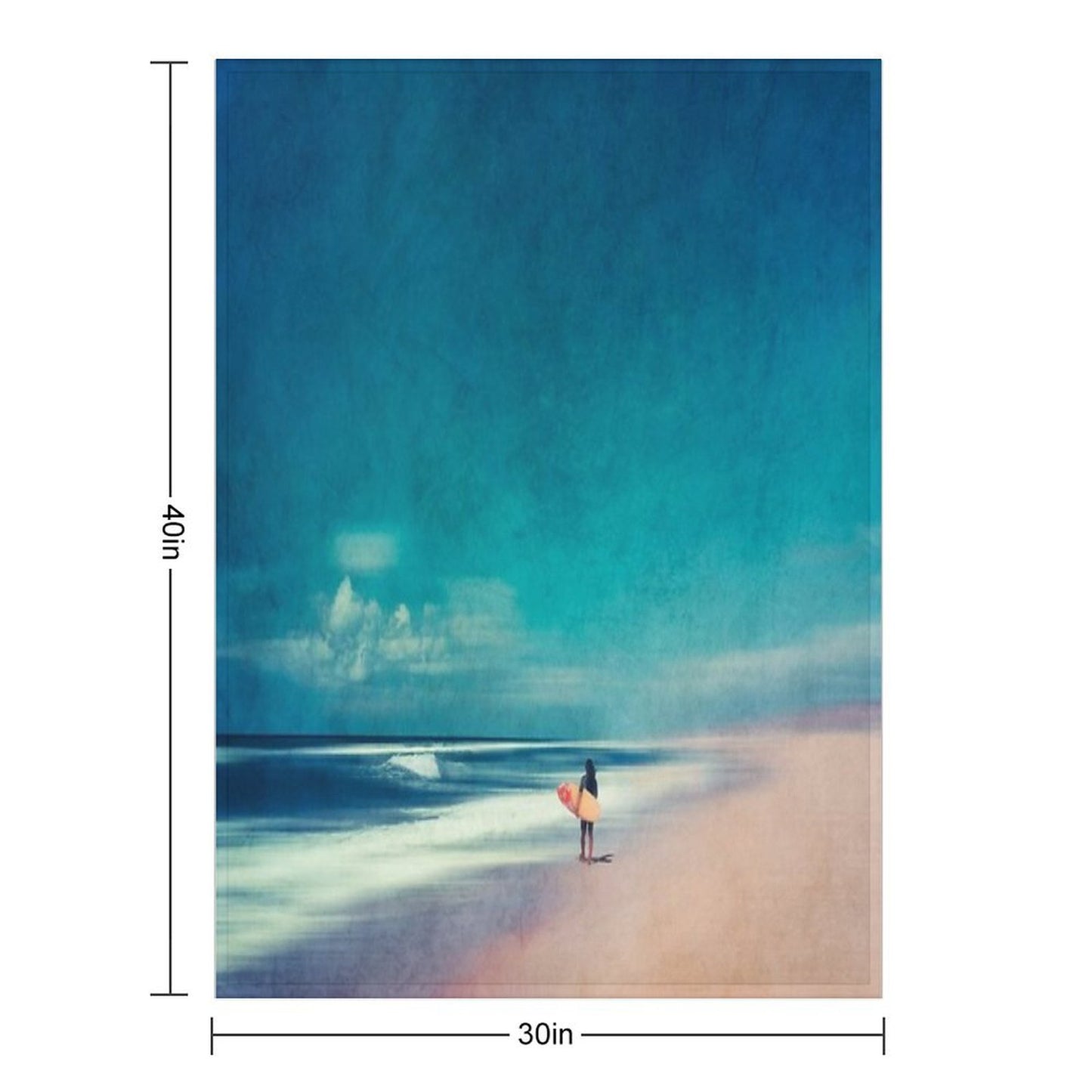 Summer Days - Going Surfing Throw Blanket
