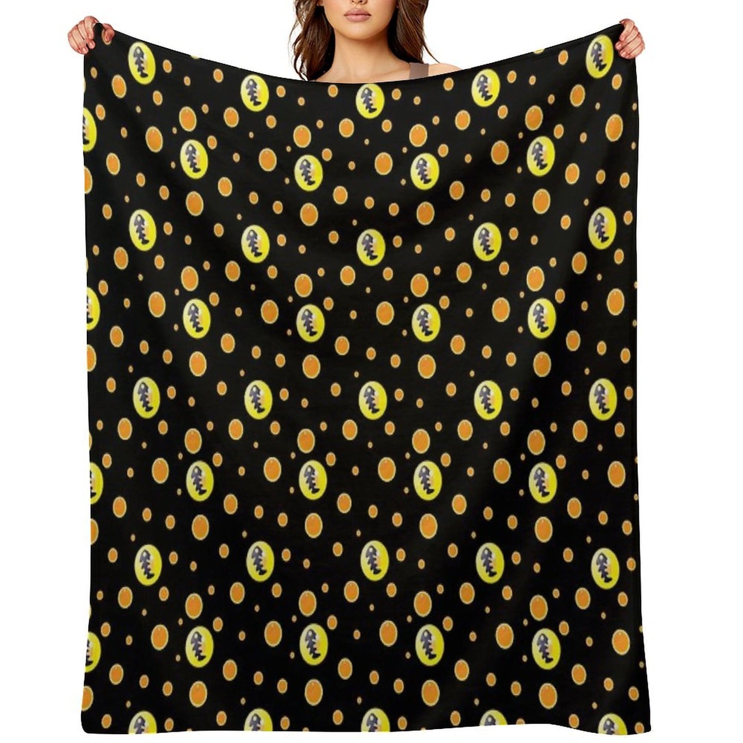 Salmon Egg Throw Blanket
