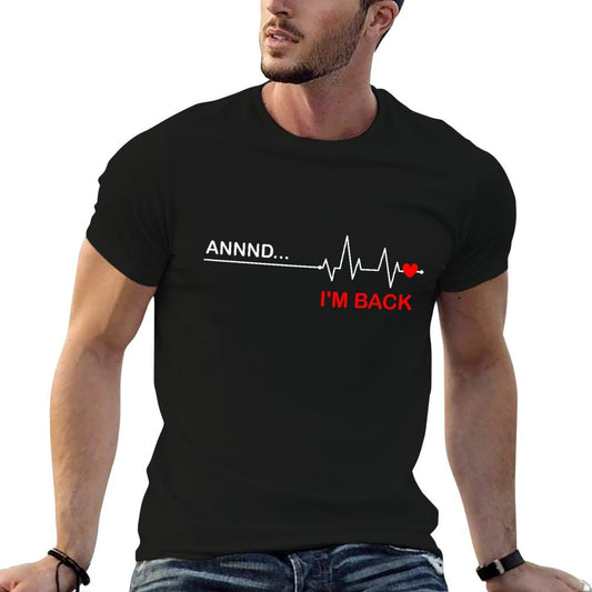 Coronary Bypass Artery Open Heart Diseases Surgery Heartbeat T-Shirt
