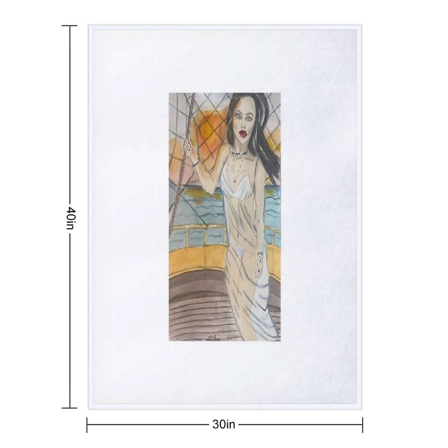 Sail Into The Sunset Throw Blanket