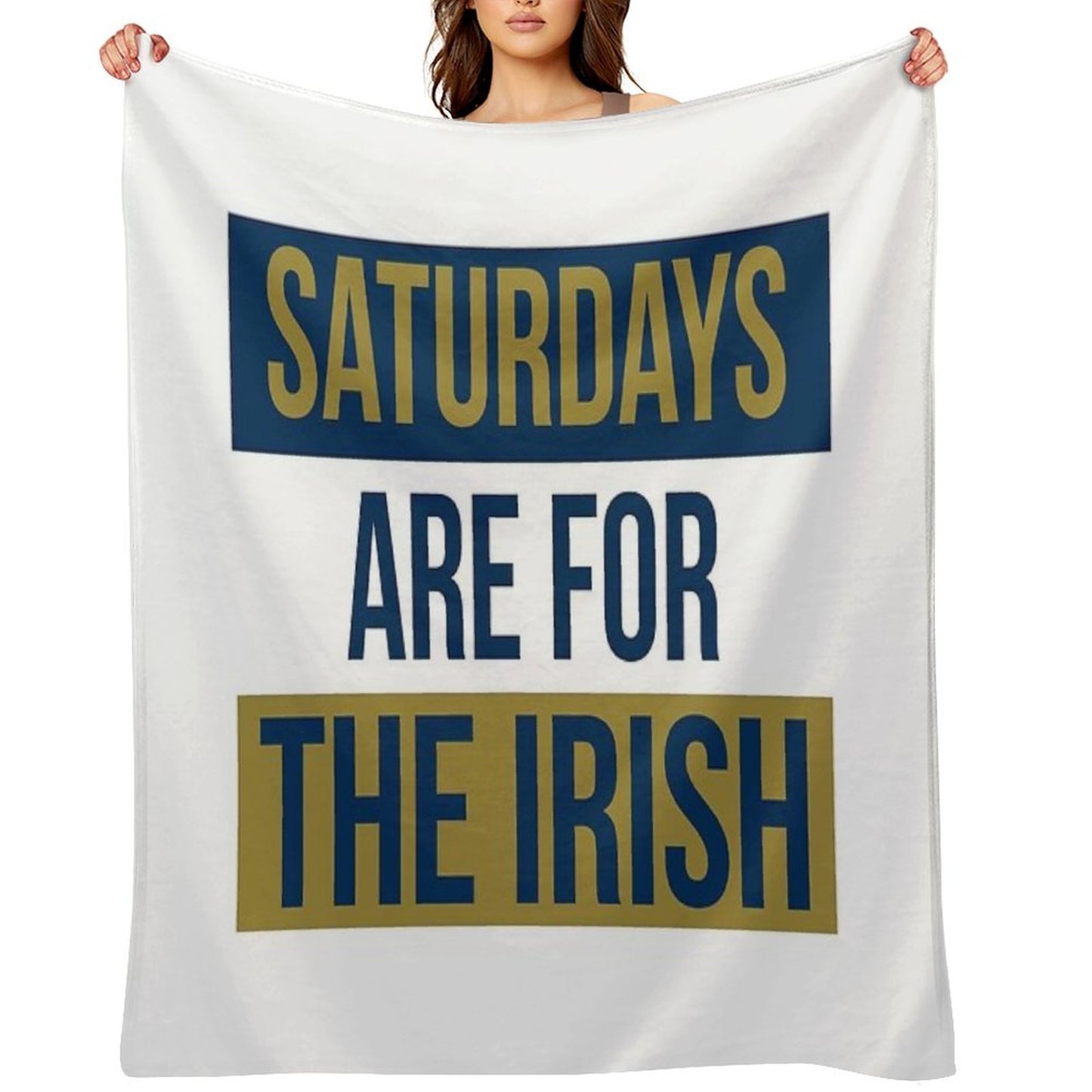 Saturdays Are For The Irish Shirts & Stickers Throw Blanket