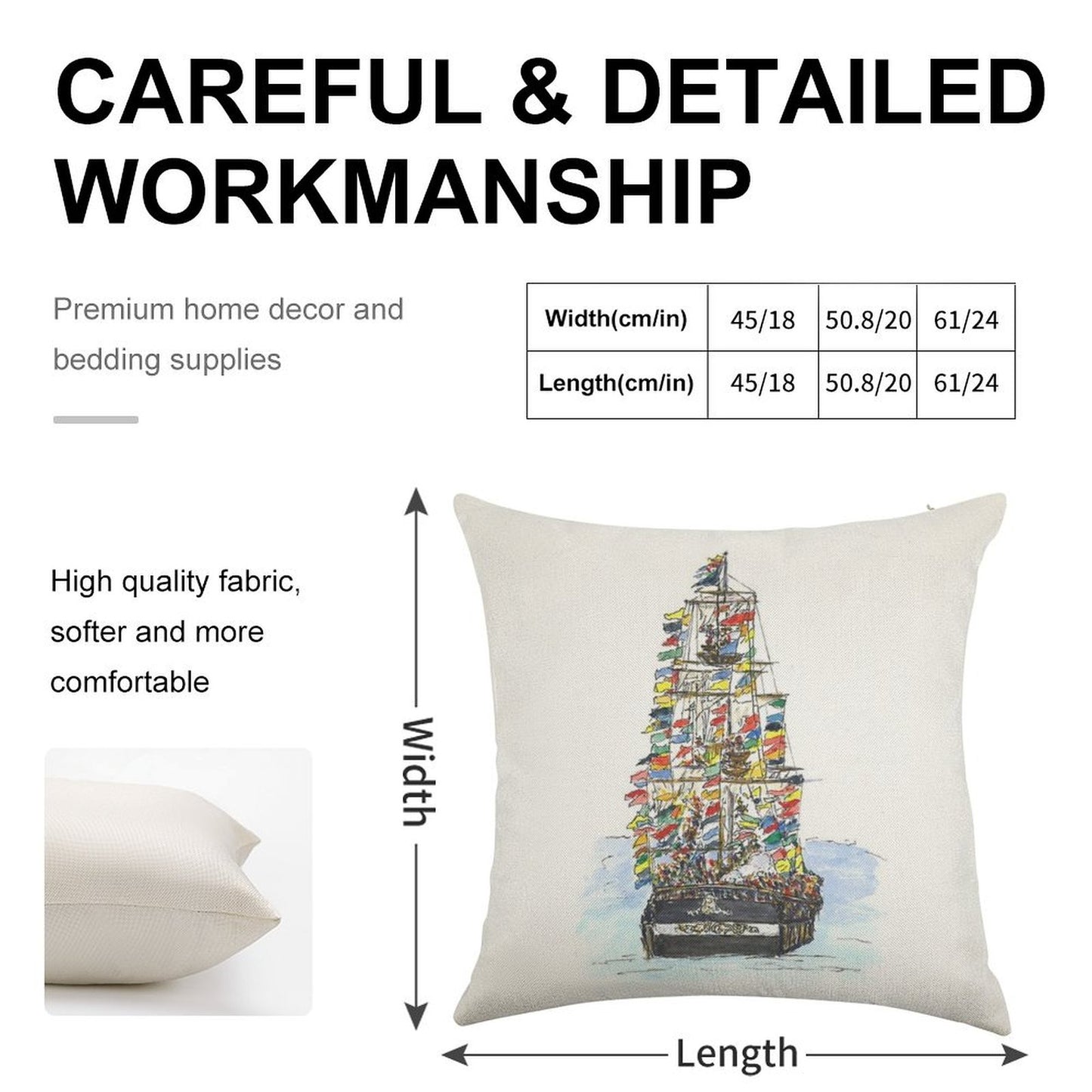 Gasparilla Pirate Festival, Tampa Linen Throw Pillow Cover