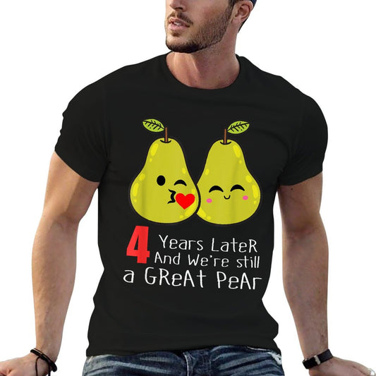 4th Wedding Anniversary Shirt Gifts Funny Couples T-Shirt