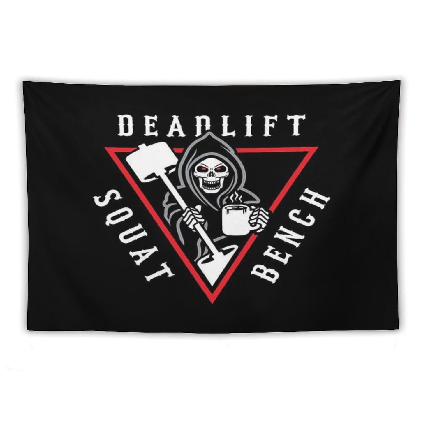 Squat Bench Deadlift Grim Reaper Tapestry