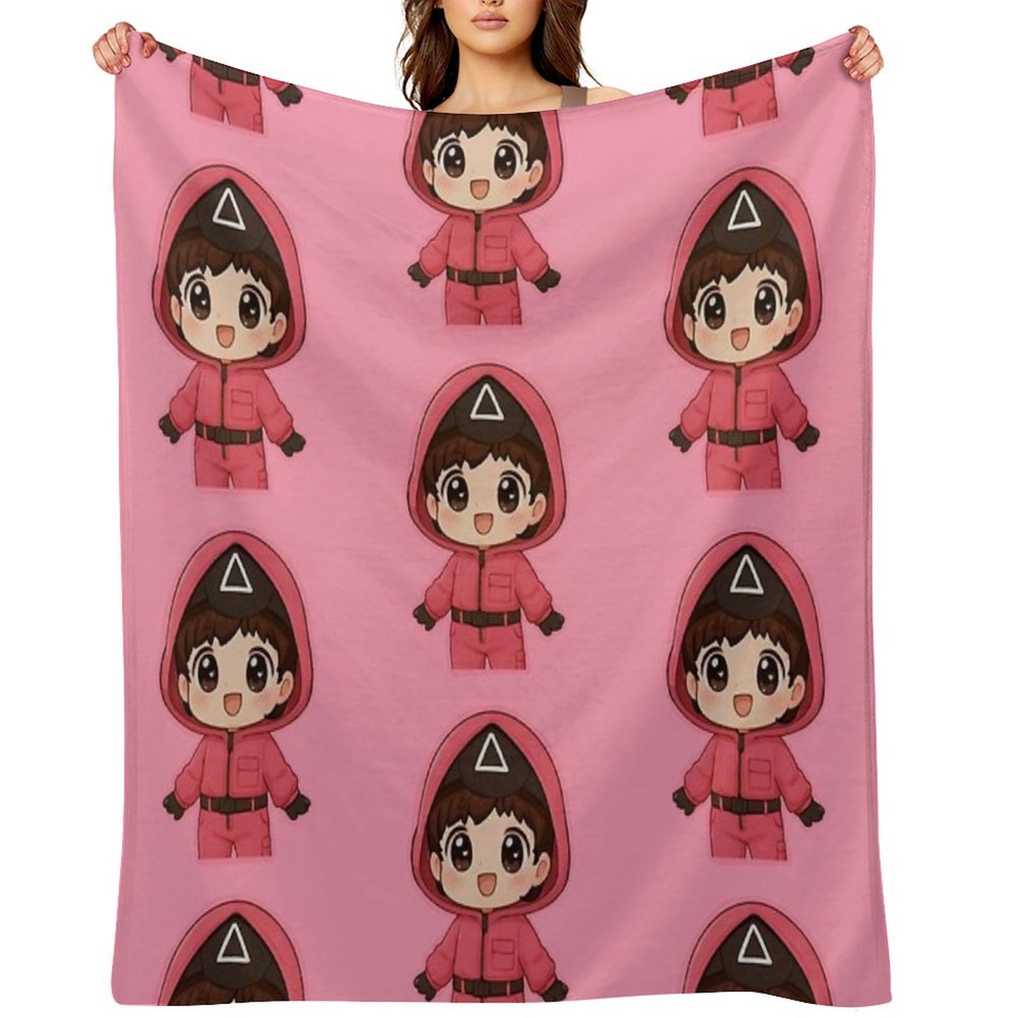 Pink Triangle Guard Kang No-eul 011 Throw Blanket