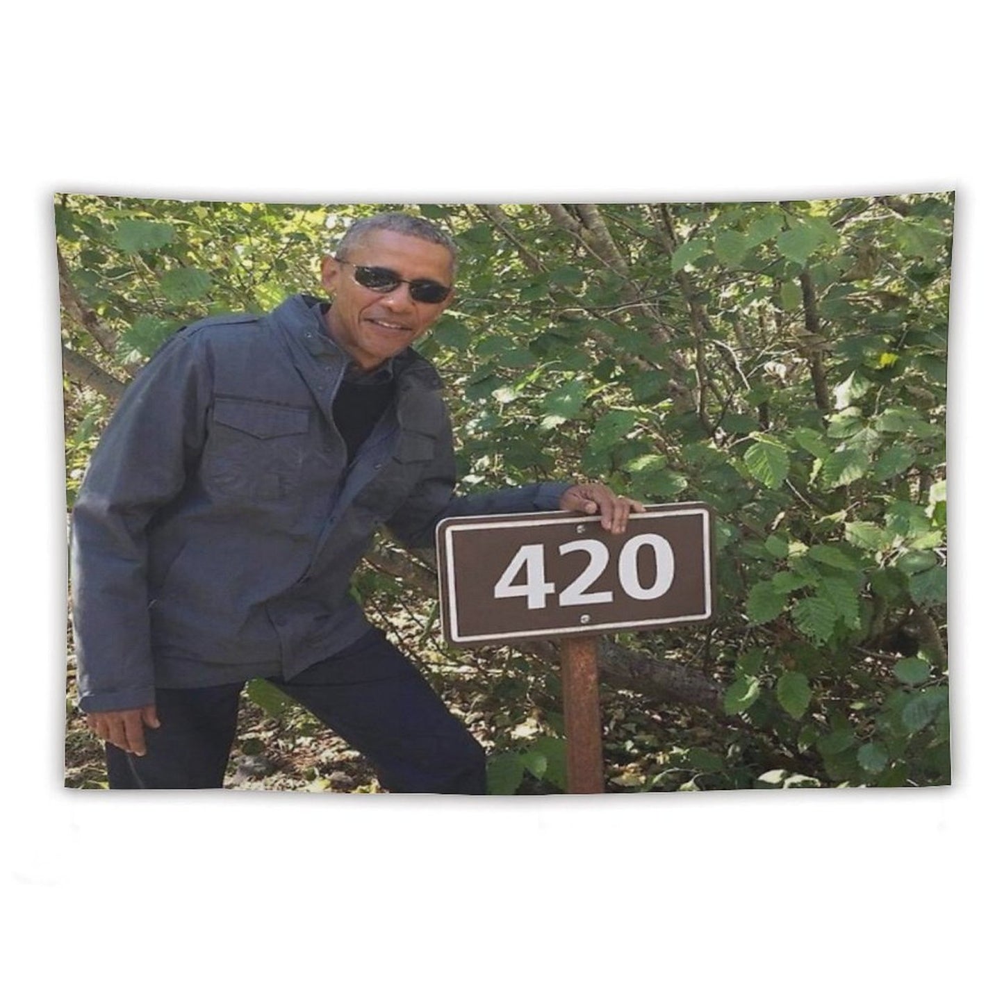420 Obama Print Tapestry