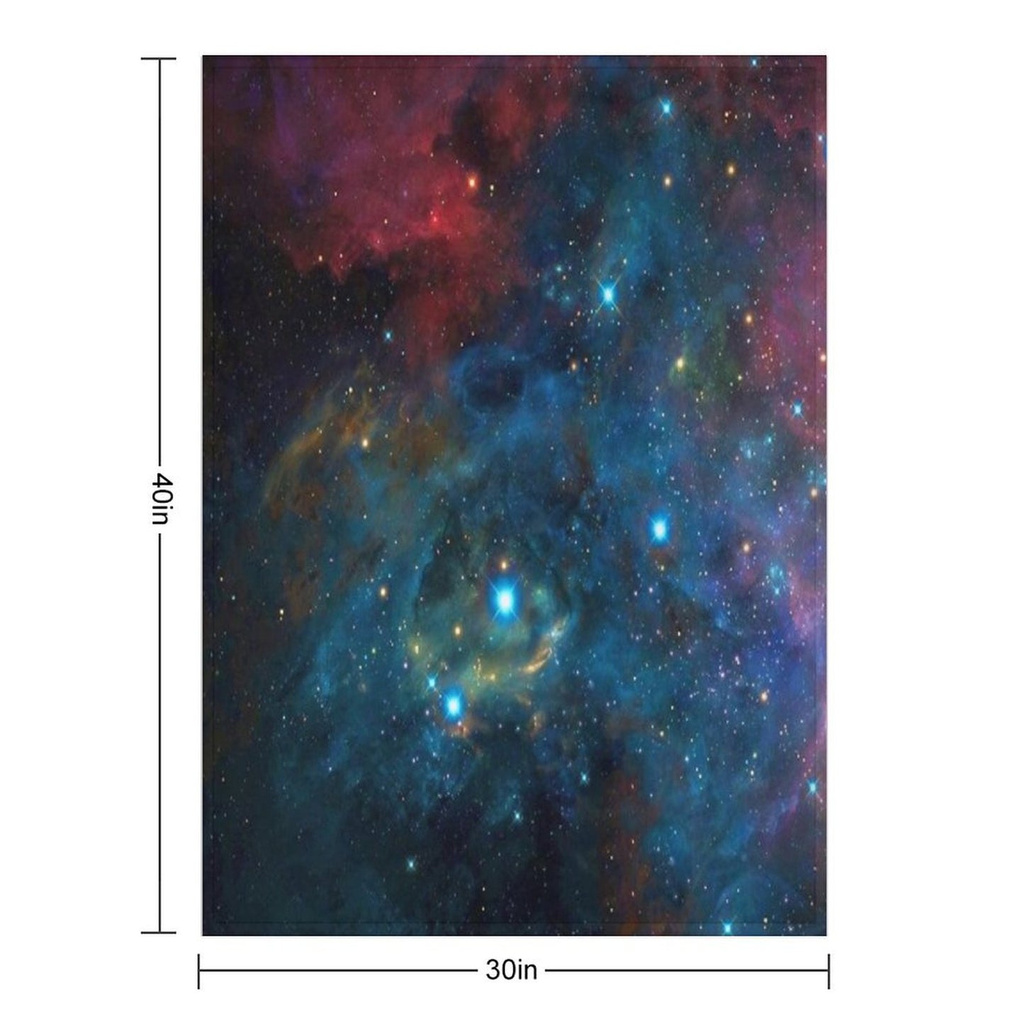 Galaxy Design Throw Blanket