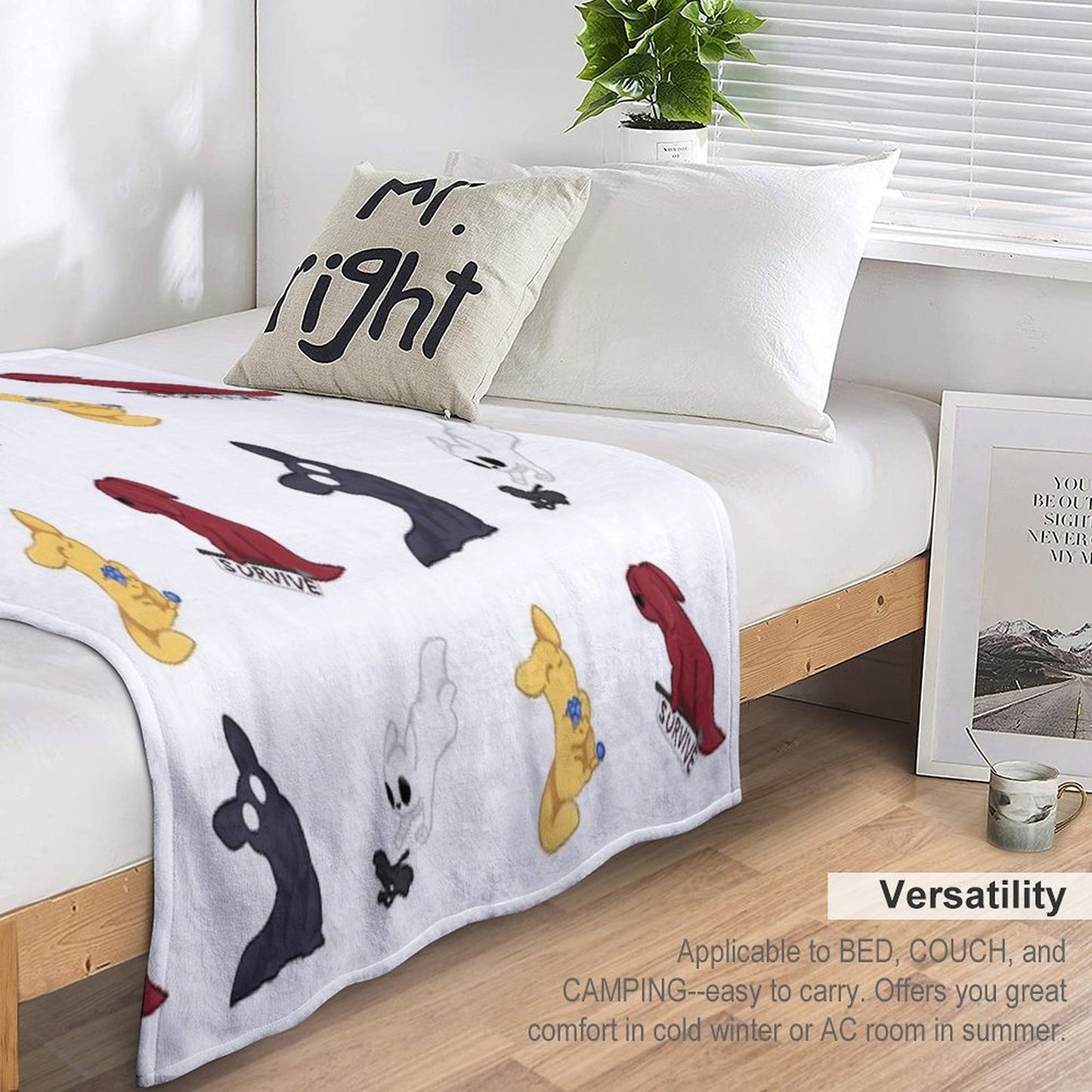 Rain World Slugcats Throw Blanket